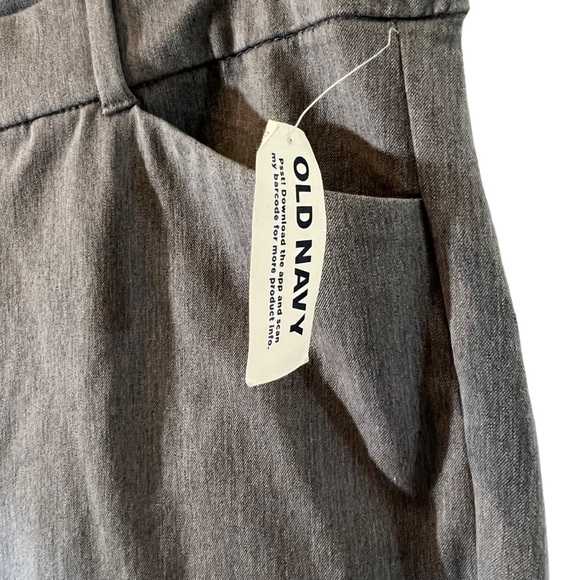 Old Navy NWT Pixie Flare High Rise Pants Plus Size 18 Light Gray Career Neutral - Picture 5 of 7